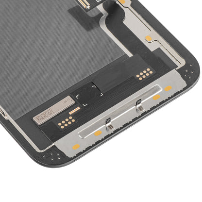 Display cu Touchscreen MP compatibil cu Apple iPhone 13, cu Rama, Versiune Soft OLED IC Movable FHD, Negru