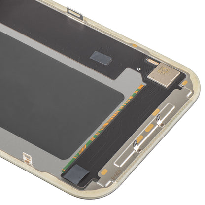 Display cu Touchscreen MP compatibil cu Apple iPhone 17 Pro, cu Rama, Versiune OLED FHD IC Movable, Negru