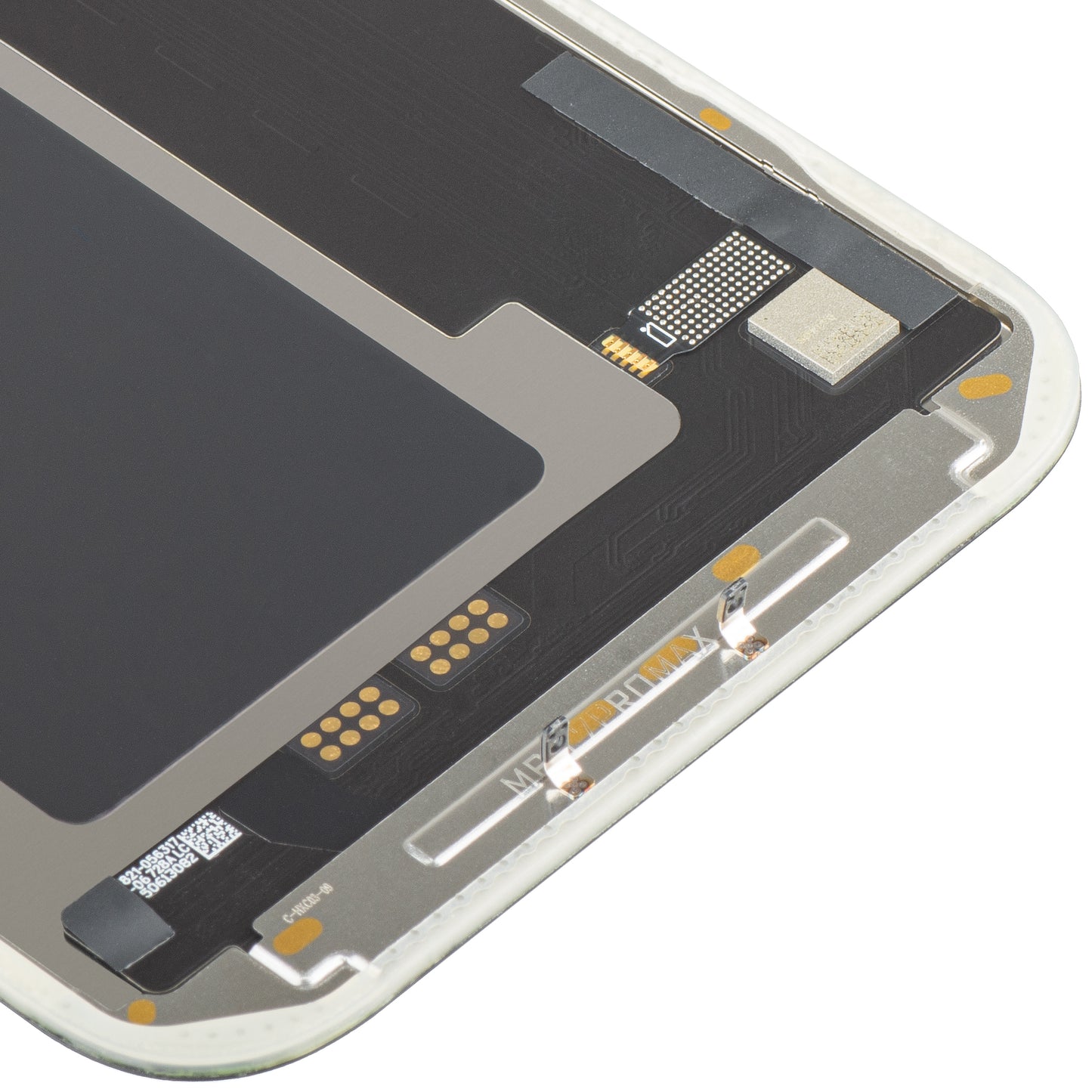 Display cu Touchscreen MP compatibil cu Apple iPhone 17 Pro Max, cu Rama, Versiune Soft OLED FHD IC Movable, Negru