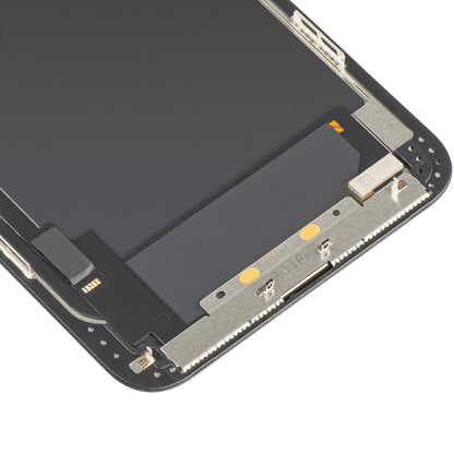 Display cu Touchscreen MP compatibil cu Apple iPhone 11 Pro Max, cu Rama, Versiune OLED FHD IC Movable, Negru