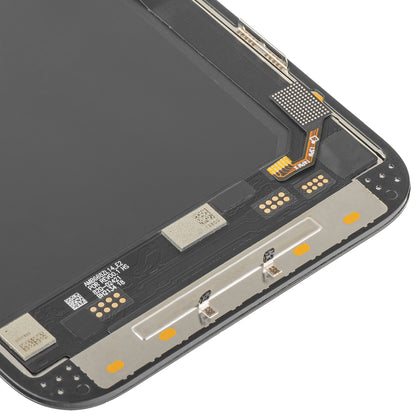 Display cu Touchscreen MP compatibil cu Apple iPhone 14 Pro Max, cu Rama, Versiune Soft OLED IC Movable 120Hz FHD, Negru