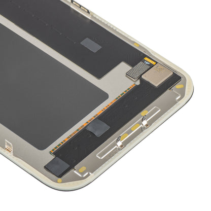 Display cu Touchscreen MP compatibil cu Apple iPhone 17 Pro Max, cu Rama, Versiune OLED FHD IC Movable, Negru
