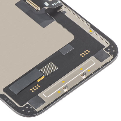 Display cu Touchscreen MP compatibil cu Apple iPhone 14, cu Rama, Versiune Soft OLED FHD 120Hz IC Movable, Negru