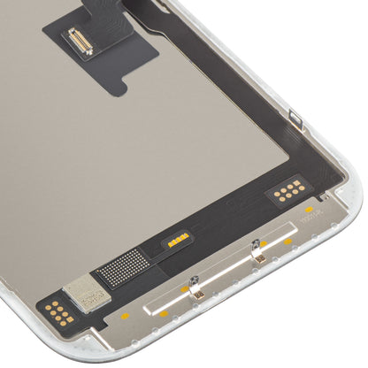 Display cu Touchscreen MP compatibil cu Apple iPhone 16 Pro, cu Rama, Versiune Soft OLED FHD 120Hz IC Movable, Negru