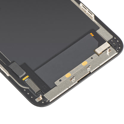Display cu Touchscreen MP compatibil cu Apple iPhone 11 Pro Max, cu Rama, Versiune OLED FHD IC Movable, Negru