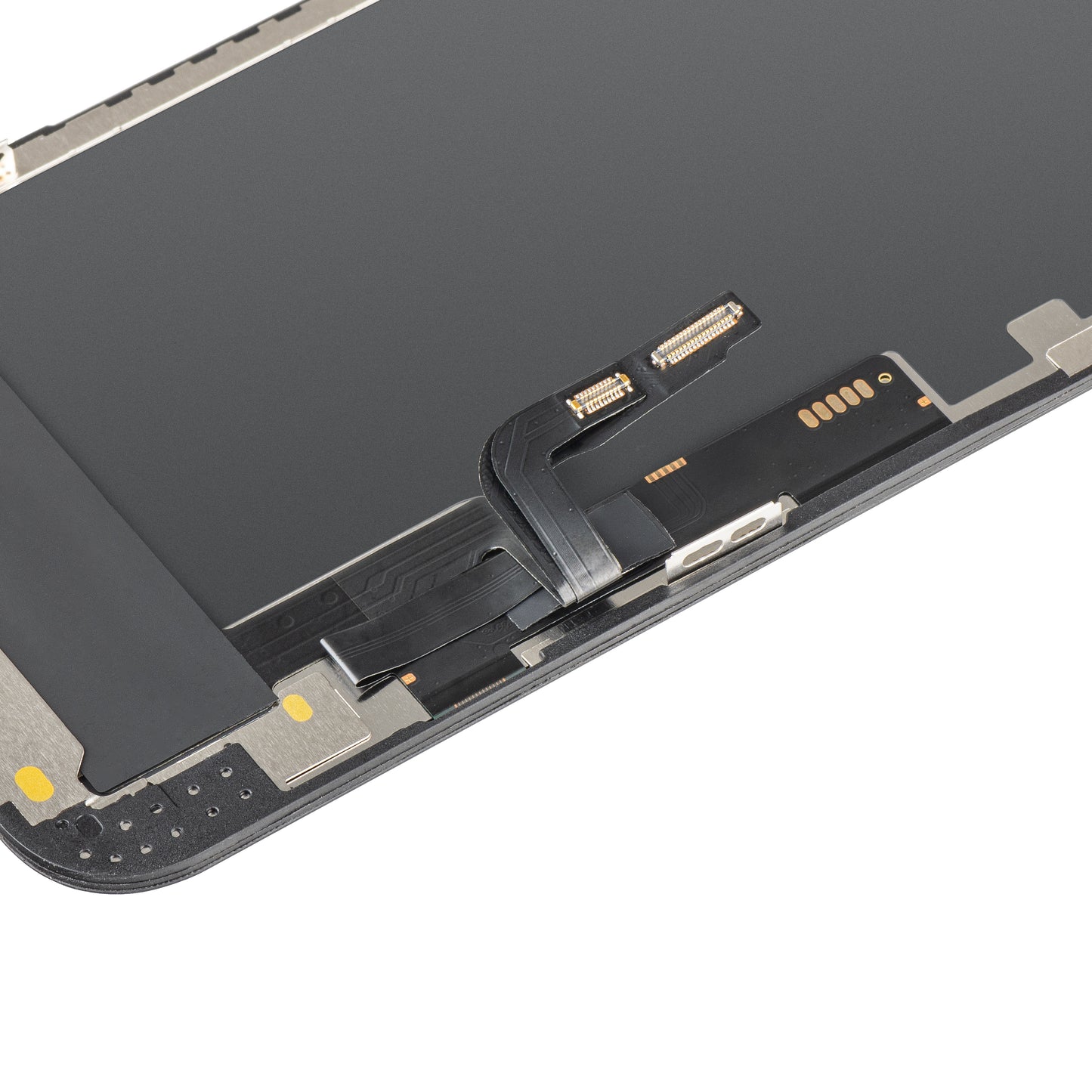 Display cu Touchscreen MP compatibil cu Apple iPhone 12 / 12 Pro, cu Rama, Versiune OLED FHD IC Movable, Negru