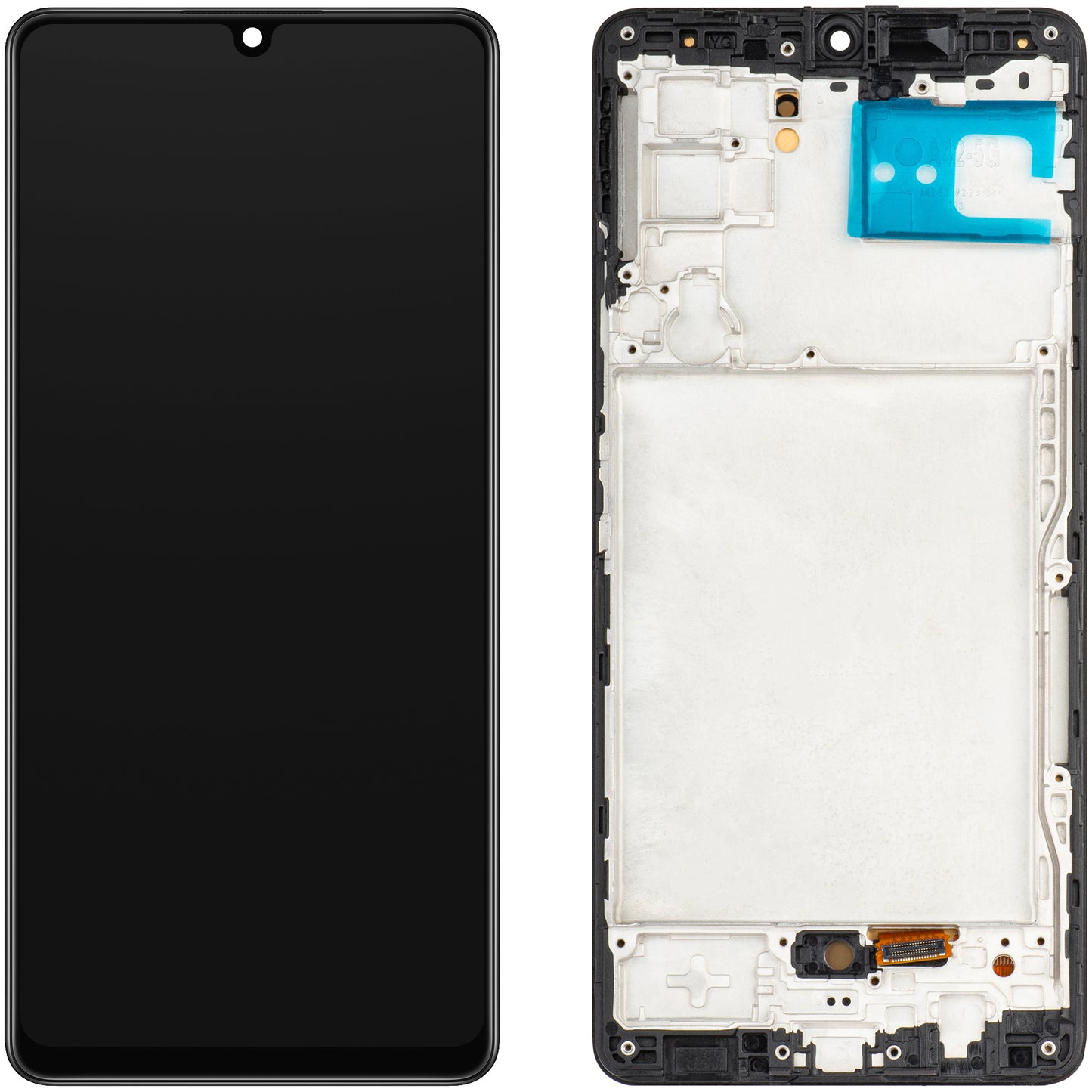 Display cu Touchscreen MP compatibil cu Samsung Galaxy A42 5G A426, cu Rama, Versiune OLED, Negru