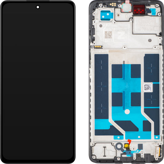 Display cu Touchscreen OnePlus Nord CE4 Lite, cu Rama, Negru, Service Pack 621029000221