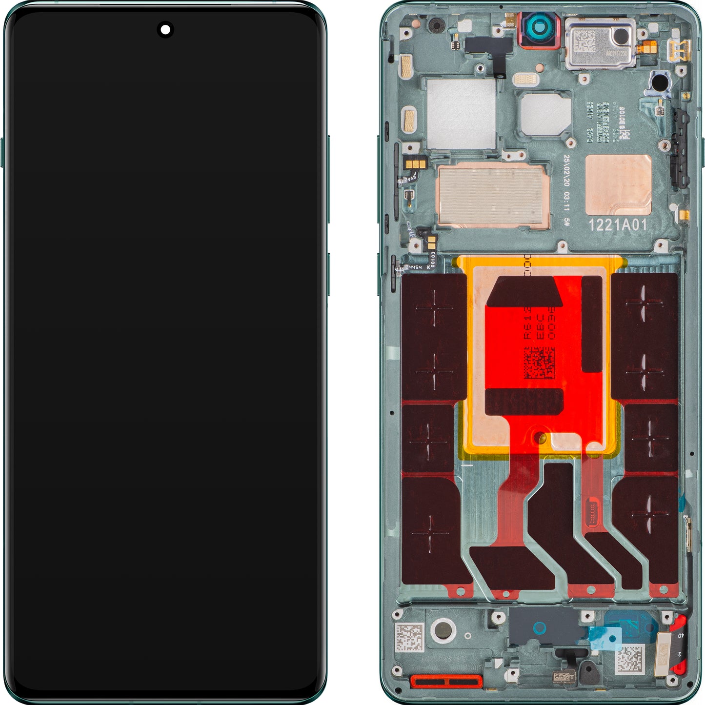 Display cu Touchscreen OnePlus 12, cu Rama, Verde (Flowy Emerald), Service Pack 621029000117