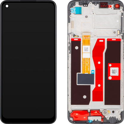 Display cu Touchscreen Oppo A54, cu Rama, Negru (Crystal Black), Service Pack 4907222