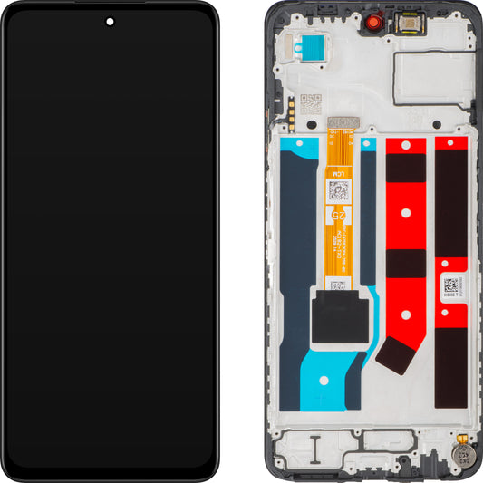 Display cu Touchscreen Oppo A80 / A3 Pro, cu Rama, Negru, Service Pack 621029000244