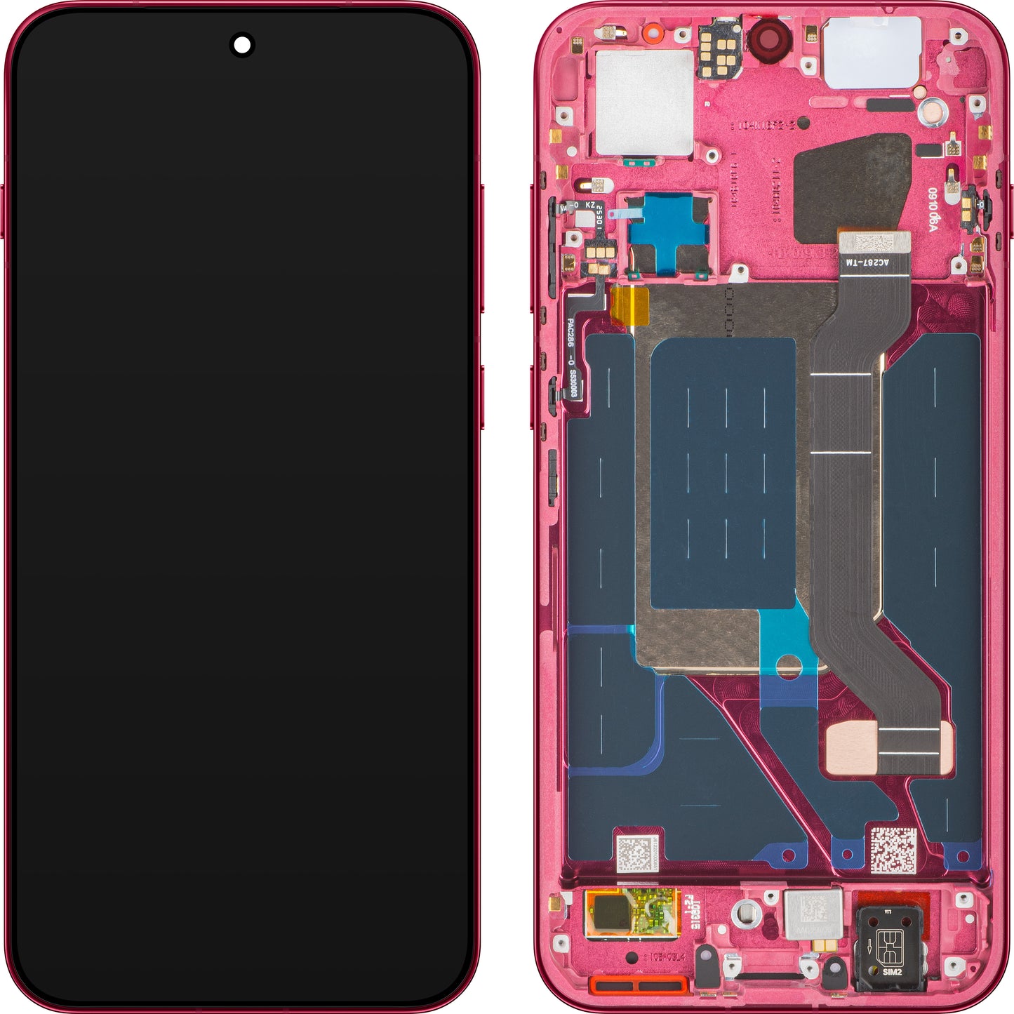 Display cu Touchscreen Oppo Find X9, cu Rama, Magenta (Velvet Red), Service Pack 621029000718