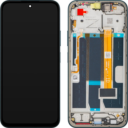 Display cu Touchscreen Oppo A6 4G, cu Rama, Albastru (Sapphire Blue), Service Pack 621029000743