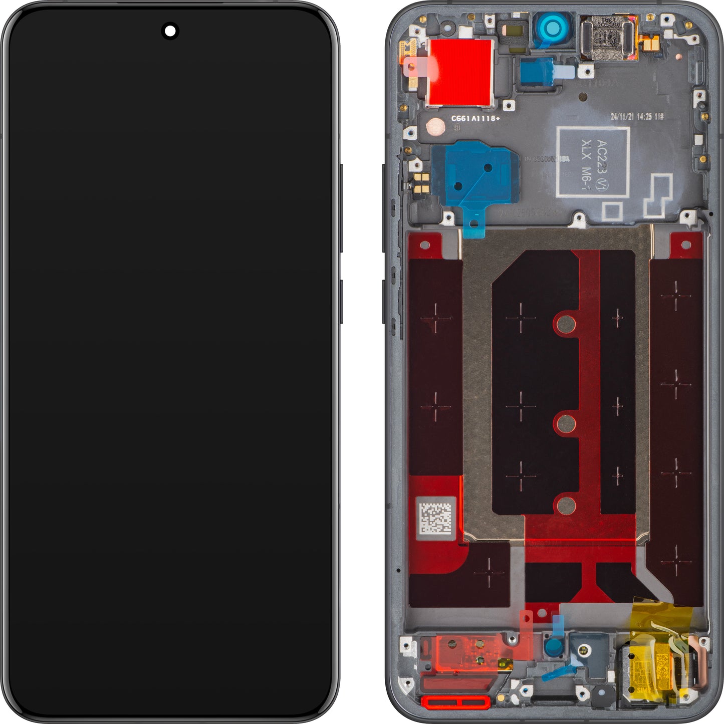 Display cu Touchscreen Oppo Reno13 Pro, cu Rama, Gri (Graphite Grey), Service Pack 621029000381