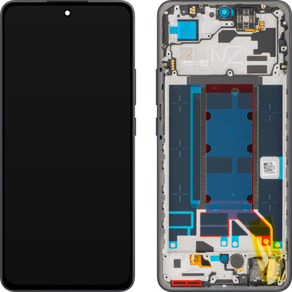 Display cu Touchscreen Oppo Reno13 FS 5G / Reno13 F, cu Rama, Gri (Graphite Grey), Service Pack 621029000449