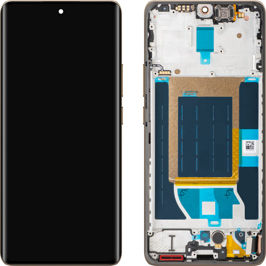 Display cu Touchscreen Realme 14 Pro, cu Rama, Alb (Pearl White), Swap 621029000423