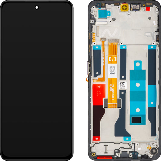 Display cu Touchscreen Realme C75 5G, cu Rama, Negru, Service Pack 621029000535