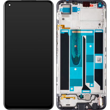 Display cu Touchscreen Realme 8, cu Rama, Negru, Swap 4906919