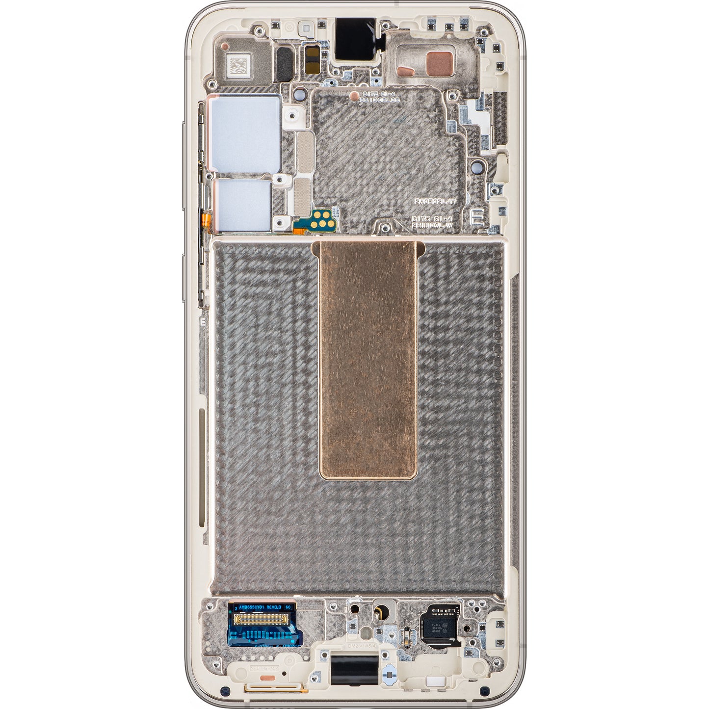 Display cu Touchscreen Samsung Galaxy S23+ S916, cu Rama, Alb (Cream), Service Pack GH82-30476B