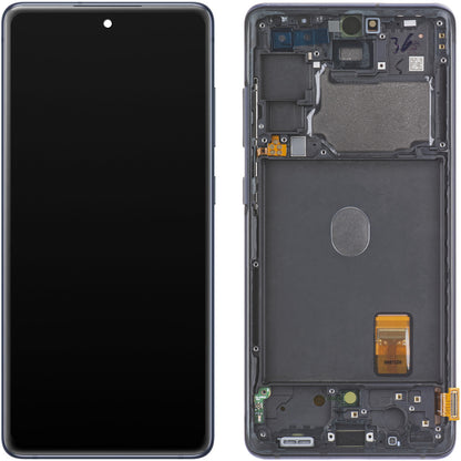 Display cu Touchscreen Samsung Galaxy S20 FE 5G G781, cu Rama, Bleumarin, Swap GH82-24214A