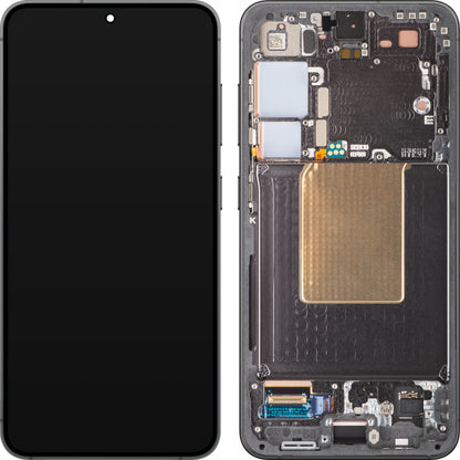 Display cu Touchscreen Samsung Galaxy S24 S921, cu Rama, Negru (Onyx Black), Service Pack GH82-33287A