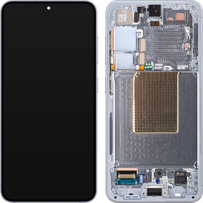 Display cu Touchscreen Samsung Galaxy S24 S921, cu Rama, Albastru (Sapphire Blue), Service Pack GH82-33287F