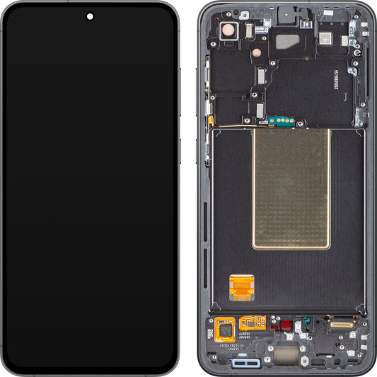 Display cu Touchscreen Samsung Galaxy S24 FE S721, cu Rama, Negru (Graphite), Service Pack GH82-35848A