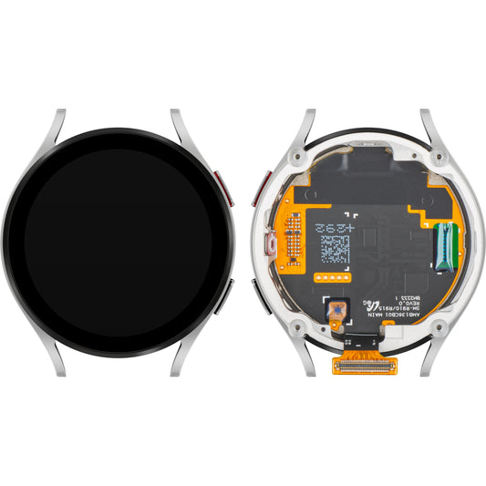 Display cu Touchscreen Samsung Galaxy Watch5 44mm, cu Rama, Versiune BT, Argintiu, Service Pack GH82-30042C