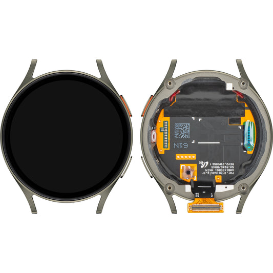 Display cu Touchscreen Samsung Galaxy Watch7 44mm, cu Rama, Versiune BT, Verde, Service Pack GH97-29845A