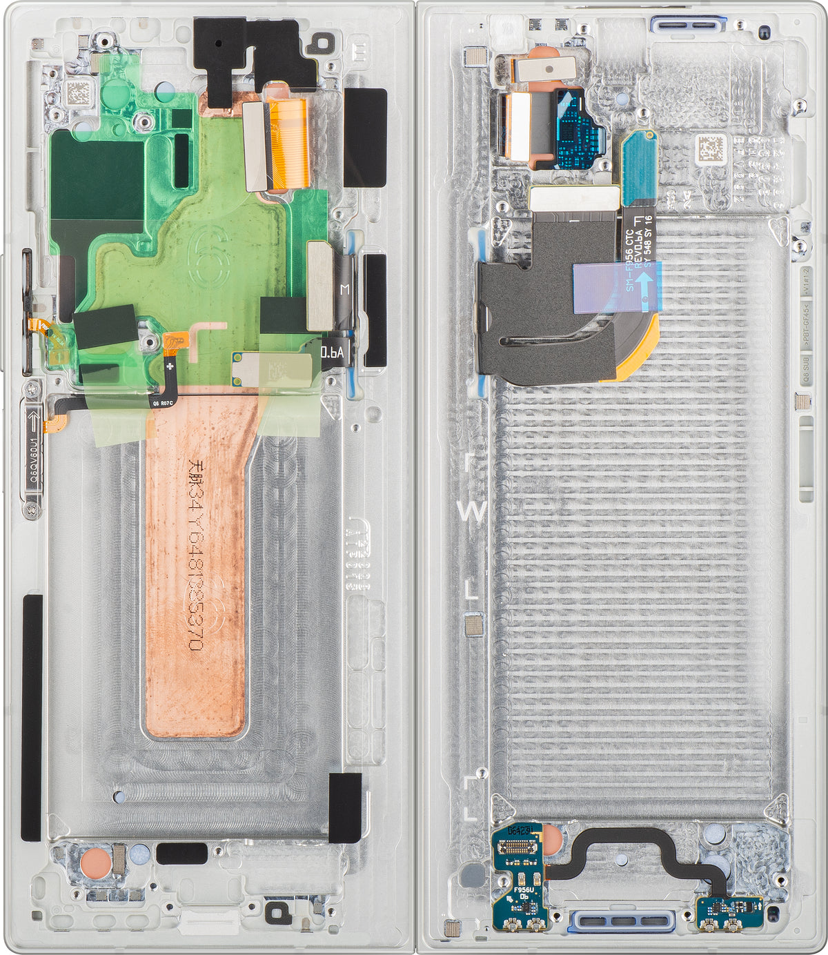 Display cu Touchscreen Samsung Galaxy Z Fold6 F956, cu Rama, Sub Inner, Alb, Service Pack GH82-35042E