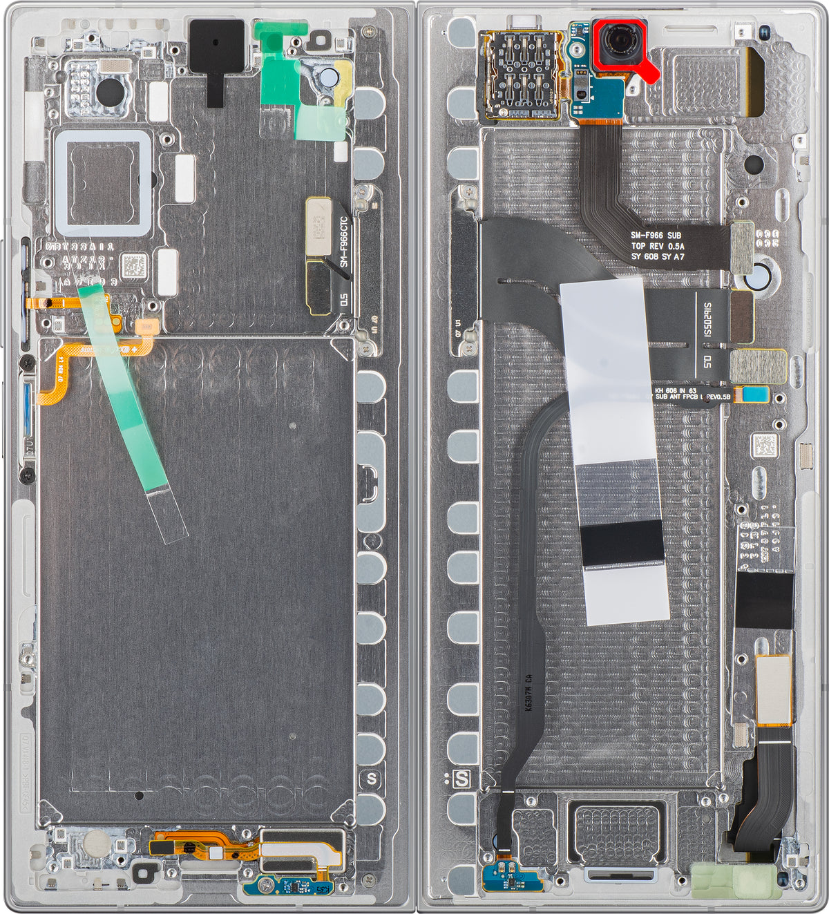 Display cu Touchscreen Samsung Galaxy Z Fold7 F966, cu Rama, Sub Inner, Argintiu (Silver Shadow), Service Pack GH82-37548A