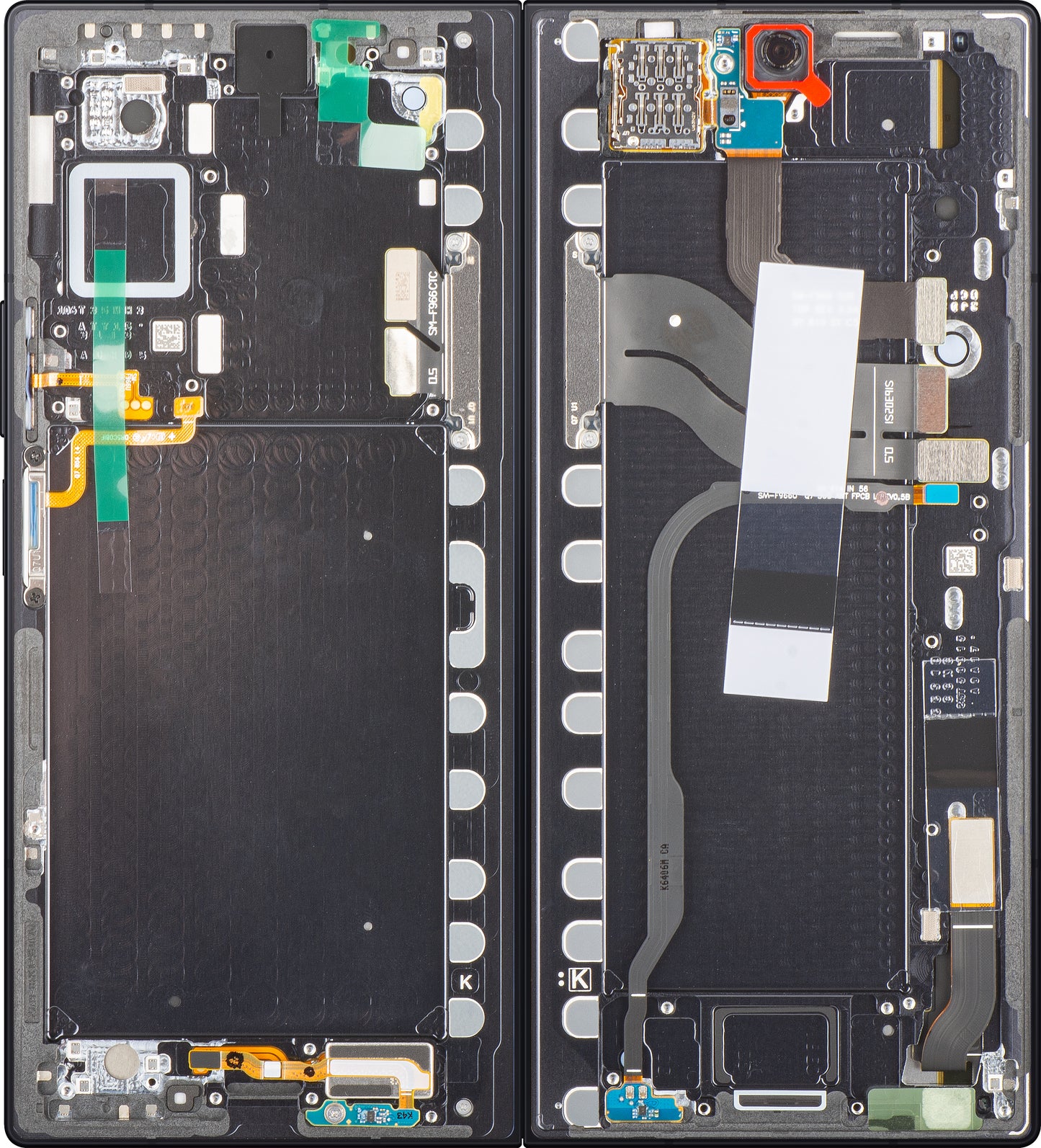 Display cu Touchscreen Samsung Galaxy Z Fold7 F966, cu Rama, Sub Inner, Negru (Jet Black), Service Pack GH82-37548C