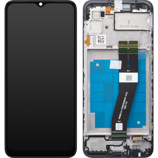 Display cu Touchscreen Samsung Galaxy A03 A035, cu Rama, Versiune G, Negru, Service Pack GH81-21626A