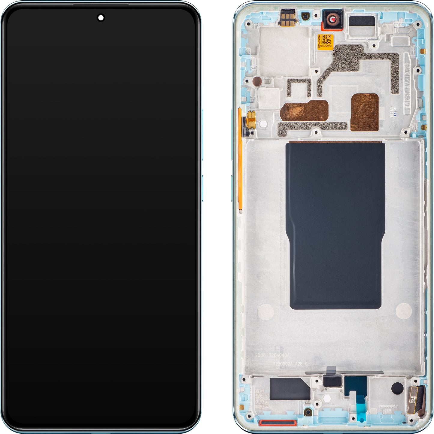 Display cu Touchscreen Xiaomi 12T, cu Rama, Albastru, Service Pack 560005L12A00