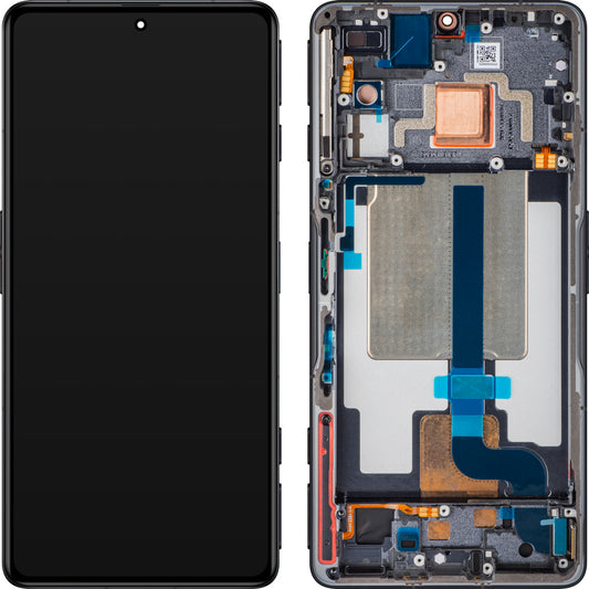 Display cu Touchscreen Xiaomi Poco F4 GT, cu Rama, Negru (Stealth Black), Service Pack 5600090L1000