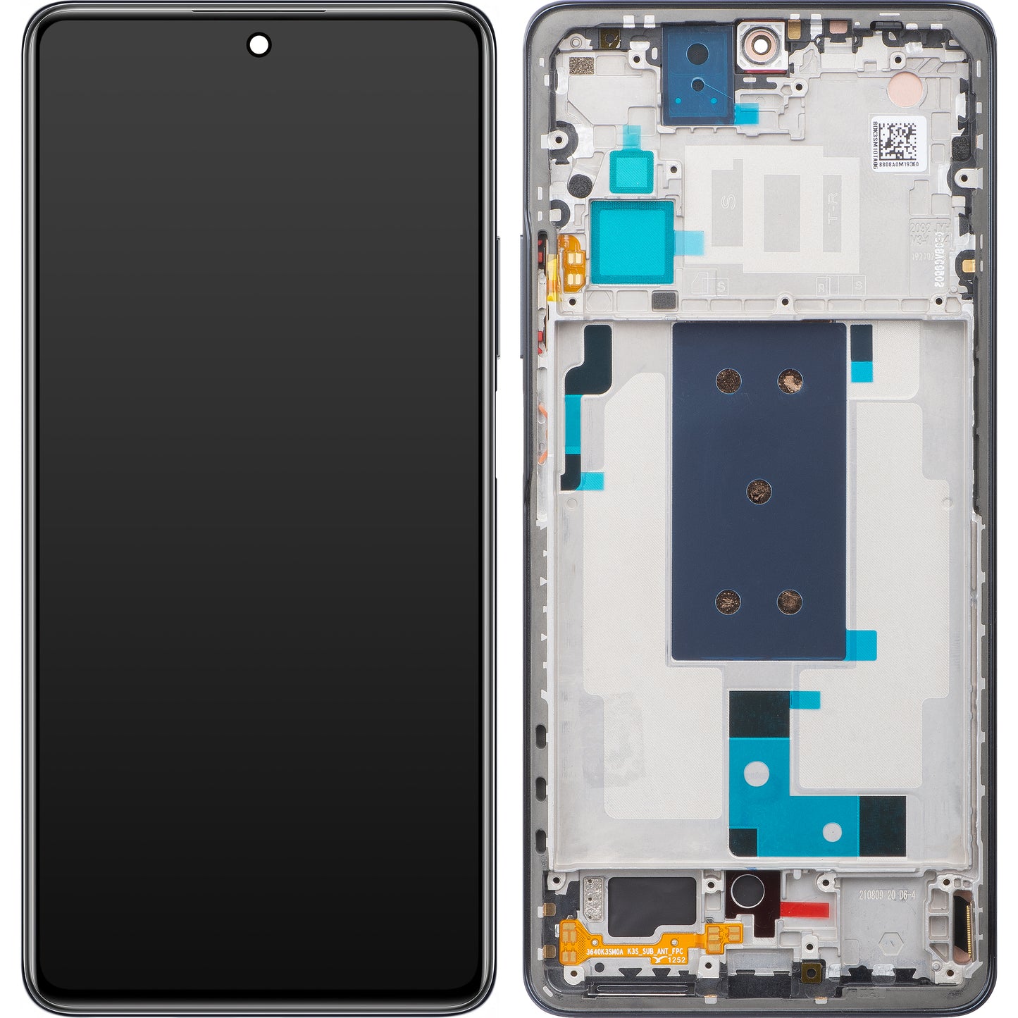 Display cu Touchscreen Xiaomi 11T Pro, cu Rama, Gri, Swap 5600030K3S00