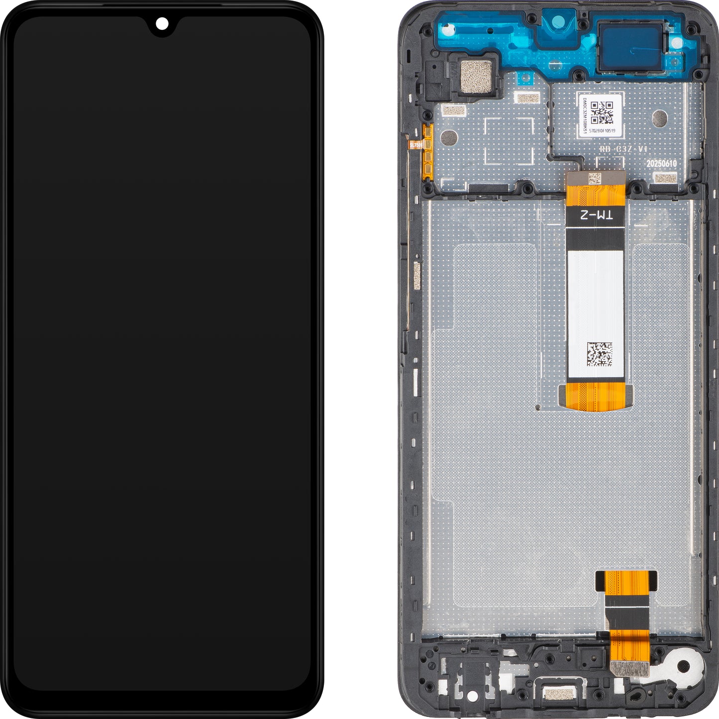 Display cu Touchscreen Xiaomi Poco C71 / Redmi A5 4G, cu Rama, Versiune Long Flex, Negru, Service Pack 56000100C3Z00