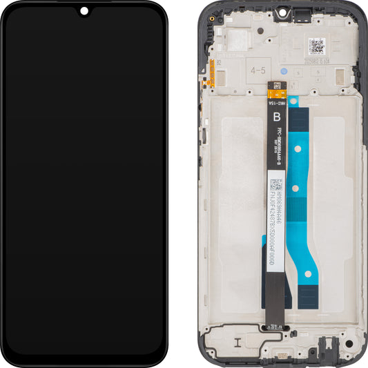 Display cu Touchscreen Xiaomi Poco C85 4G / Redmi 15C 4G, cu Rama, Versiune Europa, Negru, Service Pack 560002P15AE00