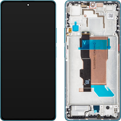 Display cu Touchscreen Xiaomi Poco F5, cu Rama, Albastru, Swap 560003M16T00