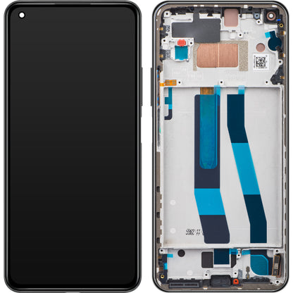 Display cu Touchscreen Xiaomi 11 Lite 5G NE, cu Rama, Negru (Truffle Black), Swap 5600030K9D00