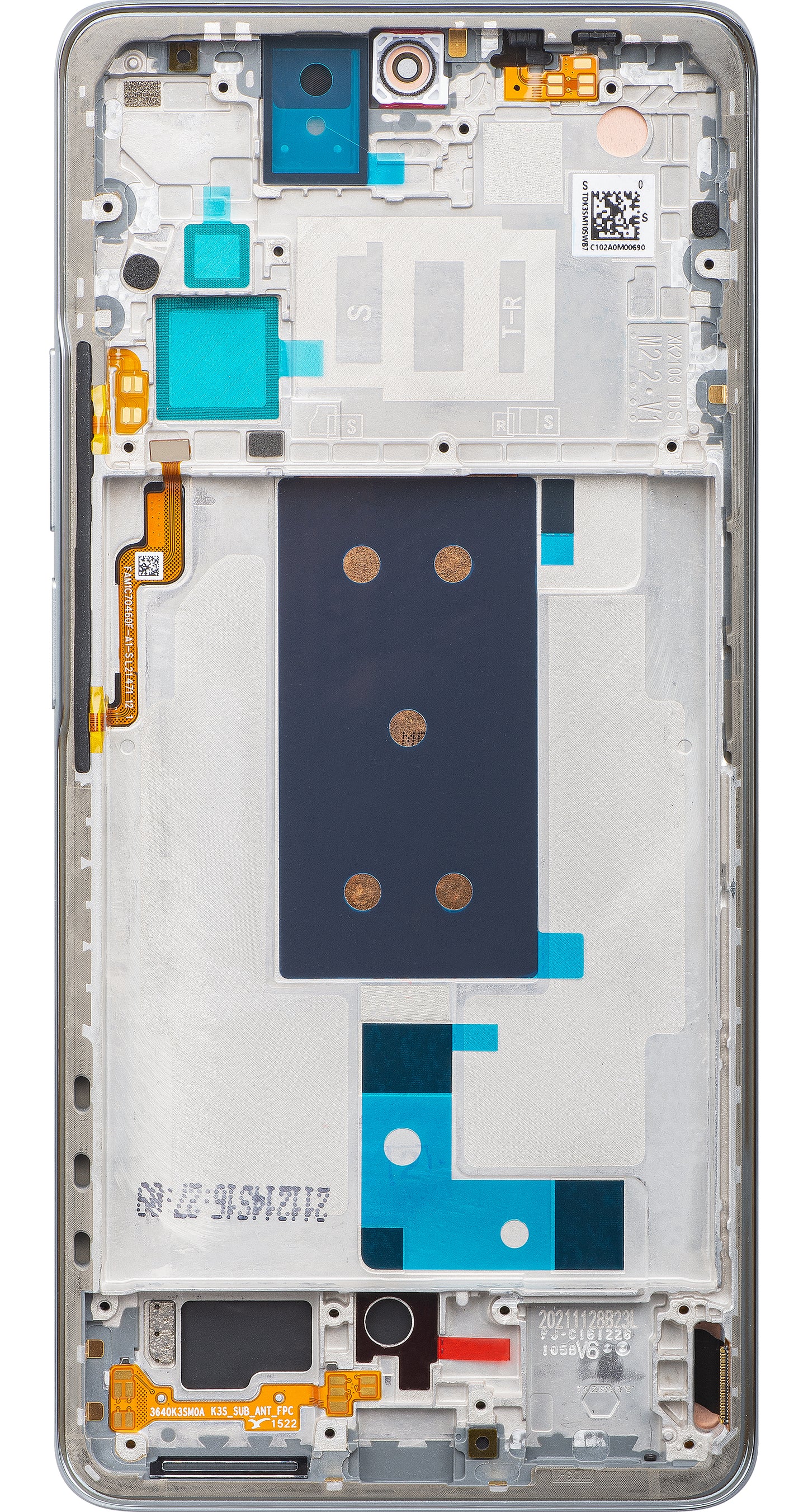 Display cu Touchscreen Xiaomi 11T, cu Rama, Gri (Meteorite Gray), Swap 560004K11R00