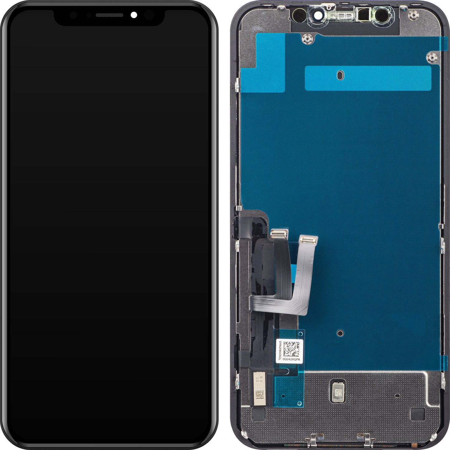 Display cu Touchscreen ZY pentru Apple iPhone 11, cu Rama, Versiune LCD In-Cell IC Movable, Negru