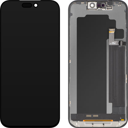 Display cu Touchscreen ZY pentru Apple iPhone 17 Pro Max, cu Rama, Versiune LCD In-Cell IC Movable, Negru