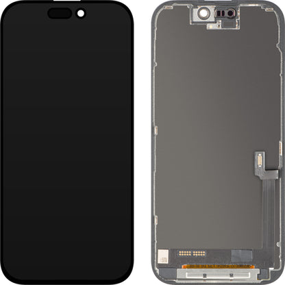 Display cu Touchscreen ZY pentru Apple iPhone 17, cu Rama, Versiune LCD In-Cell IC Movable, Negru