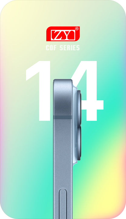 Display cu Touchscreen ZY pentru Apple iPhone 14, cu Rama, Versiune LCD In-Cell IC Movable, Negru