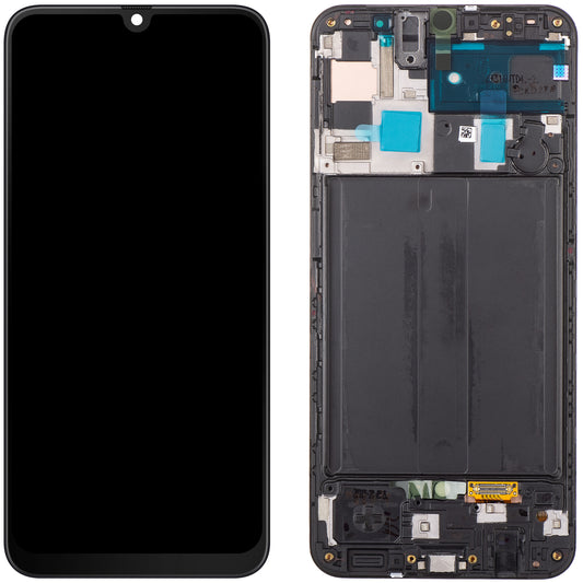 Display cu Touchscreen Samsung Galaxy A50 A505, cu Rama, Negru, Service Pack GH82-19204A