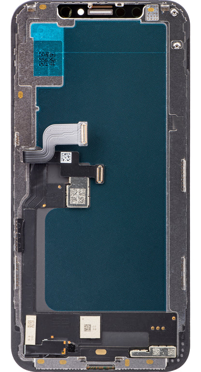 Display cu Touchscreen JK pentru Apple iPhone XS, cu Rama, Versiune LCD In-Cell, Negru
