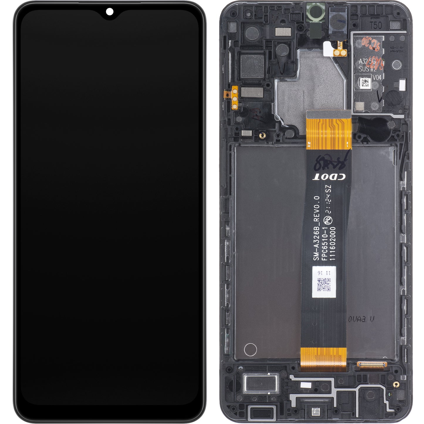 Display cu Touchscreen Samsung Galaxy A32 5G A326, cu Rama, Negru, Service Pack GH82-25121A