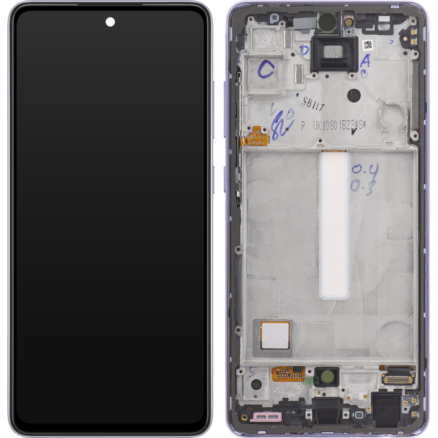 Display cu Touchscreen Samsung Galaxy A52s 5G A528, cu Rama, Mov, Service Pack GH82-26861C