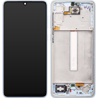 Display cu Touchscreen Samsung Galaxy A33 5G A336, cu Rama, Albastru, Service Pack GH82-28143C